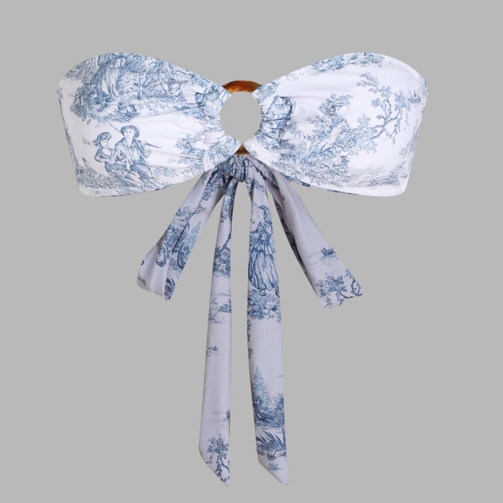 Blue minimalist bikini